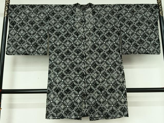平和屋着物▽道行コート　スリーシーズン　春夏秋　塵除け　七宝文　ロング丈　AABM1890jh