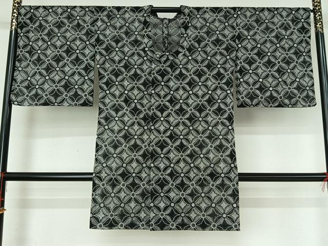 平和屋着物▽道行コート　スリーシーズン　春夏秋　塵除け　七宝文　ロング丈　AABM1890jh