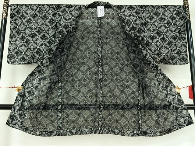平和屋着物▽道行コート　スリーシーズン　春夏秋　塵除け　七宝文　ロング丈　AABM1890jh