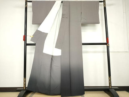 平和屋着物●色留訪問着　霞文　暈し染め　正絹　逸品　AABM2005cs