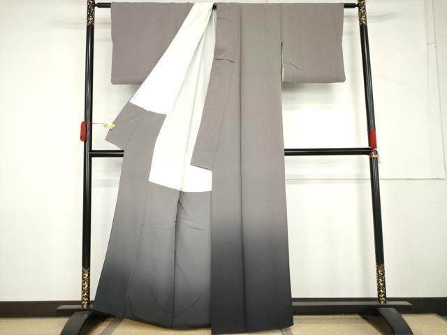 平和屋着物●色留訪問着　霞文　暈し染め　正絹　逸品　AABM2005cs