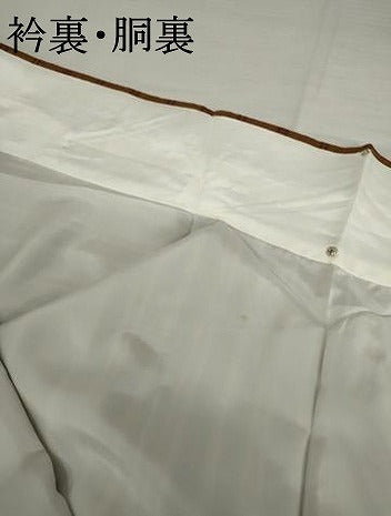平和屋着物●無形文化財　本場黄八丈　近藤傳　草木染　手織　紬　格子　正絹　逸品　AABM2006cs