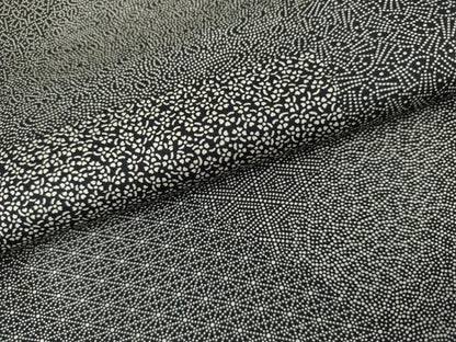平和屋着物●江戸小紋　切嵌　黒地　正絹　逸品　AABM2008cs