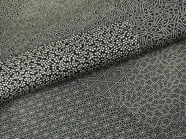 平和屋着物●江戸小紋　切嵌　黒地　正絹　逸品　AABM2008cs