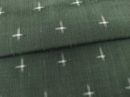 平和屋着物●上質な紬　十字　正絹　逸品　AABM2011cs
