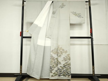 平和屋着物●訪問着　作家物　枝松　暈し染め　正絹　逸品　AABM2015cs