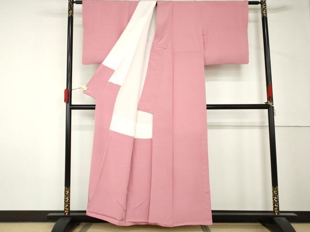 平和屋着物●上質な色無地　薄紅梅色　正絹　逸品　AABM2026cs