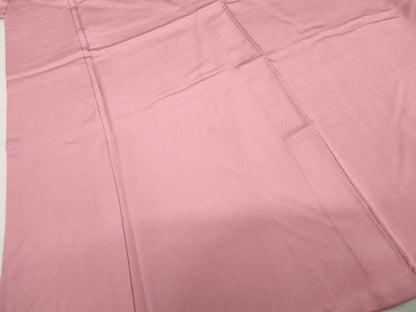 平和屋着物●上質な色無地　薄紅梅色　正絹　逸品　AABM2026cs