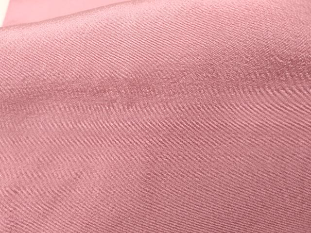 平和屋着物●上質な色無地　薄紅梅色　正絹　逸品　AABM2026cs
