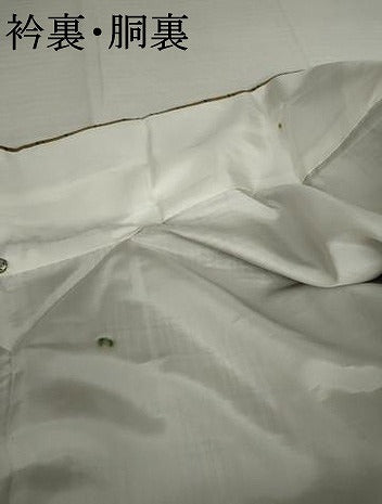 平和屋着物●上質な紬　格子　正絹　逸品　AABM2050cs