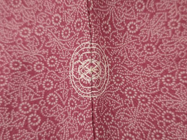 平和屋着物●人間国宝 小宮康孝　江戸小紋　草花文　高島屋扱い　正絹　逸品　AABM2053cs