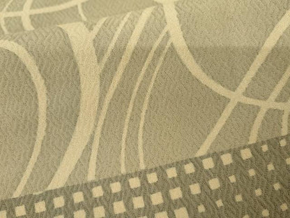 平和屋着物●紺仁越後型松煙　十一代　松井均　訪問着　流水文　正絹　逸品　AABM2061cs