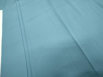 平和屋着物●上質な色無地　縹色　正絹　逸品　AABM2129cs