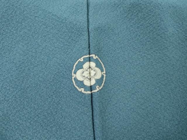 平和屋着物●上質な色無地　縹色　正絹　逸品　AABM2129cs