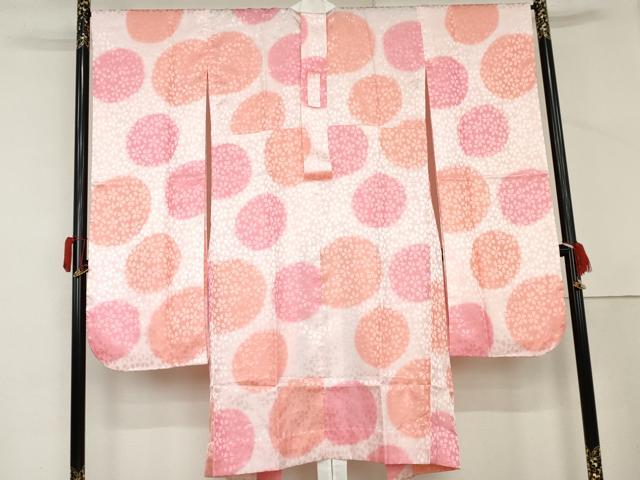平和屋着物●H・L（アッシュエル）　HENRI-LUC CHAPUIS　振袖用長襦袢　無双仕立て　舞桜文　洗える着物　AABM2133cs