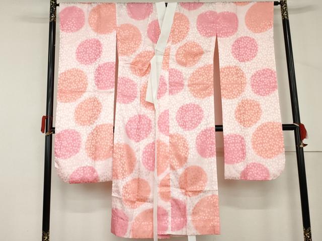 平和屋着物●H・L（アッシュエル）　HENRI-LUC CHAPUIS　振袖用長襦袢　無双仕立て　舞桜文　洗える着物　AABM2133cs