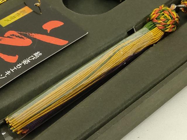 平和屋着物▼和装小物　振袖用帯締め　金糸　逸品　未使用　AABM2169ay