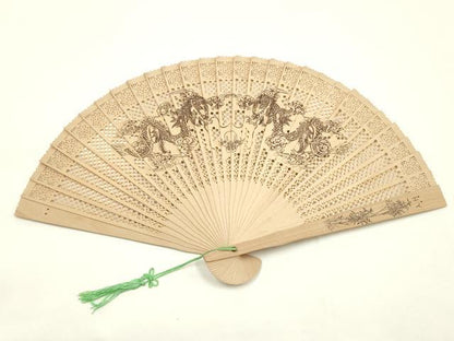 平和屋着物▼和装小物　扇子　まとめて10点　中国工芸扇子　白檀扇　木製　BALI　逸品　AABM2171ay