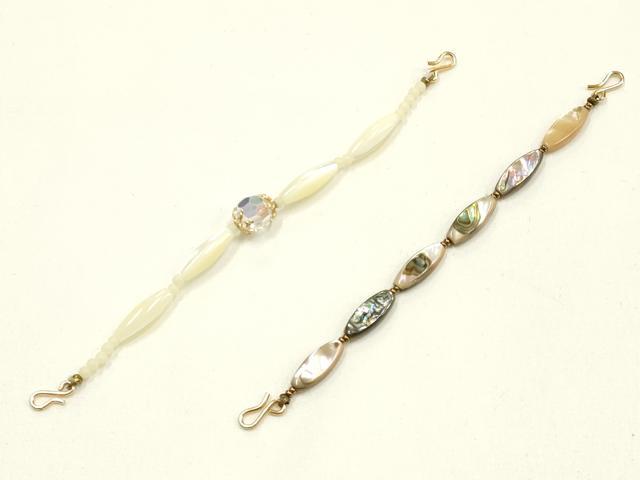平和屋着物▼和装小物　羽織紐　まとめて10点　シェル　天然石　逸品　AABM2176ay