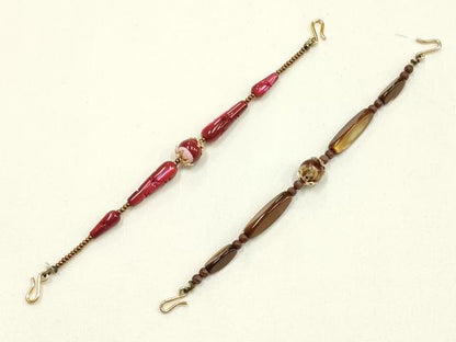 平和屋着物▼和装小物　羽織紐　まとめて10点　シェル　天然石　逸品　AABM2176ay