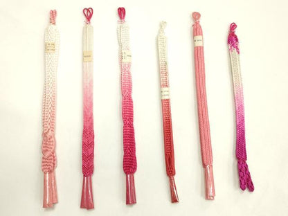 平和屋着物▼和装小物　羽織紐まとめて20点　夏物　伊賀組紐　金銀糸　暈し　松坂屋扱い　逸品　未使用　AABM2179ay