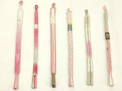 平和屋着物▼和装小物　羽織紐まとめて20点　夏物　金糸　暈し　逸品　未使用　AABM2187ay