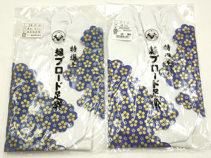 平和屋着物▼和装小物　足袋　まとめて5点　福助　白　4枚コハゼ　24.0cm　逸品　未使用　AABM2190ay