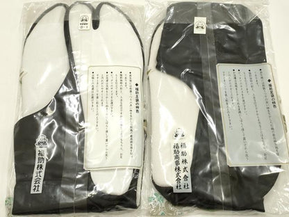 平和屋着物▼男性　和装小物　足袋　まとめて5点　福助　黒　4枚コハゼ　26.0～27.0cm　さが美扱い　逸品　AABM2202ay