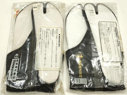 平和屋着物▼男性　和装小物　足袋　まとめて5点　福助　黒　4枚コハゼ　26.0～27.0cm　さが美扱い　逸品　AABM2202ay