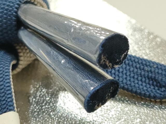 平和屋着物▼男性　和装小物　羽織紐3点　紺・茶色系　切り房　逸品　全て未使用　AABM2204ay