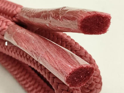 平和屋着物●和装小物　帯締め・帯揚げ・伊達衿セット　美保姿　丸組　桃色　正絹　逸品　未使用　AABM2211ay
