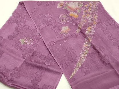 平和屋着物●和装小物　帯締め・帯揚げ・伊達衿セット　笹浪組　辻が花　金糸　金彩　健勝苑扱い　正絹　逸品　未使用品あり　AABM2213ay