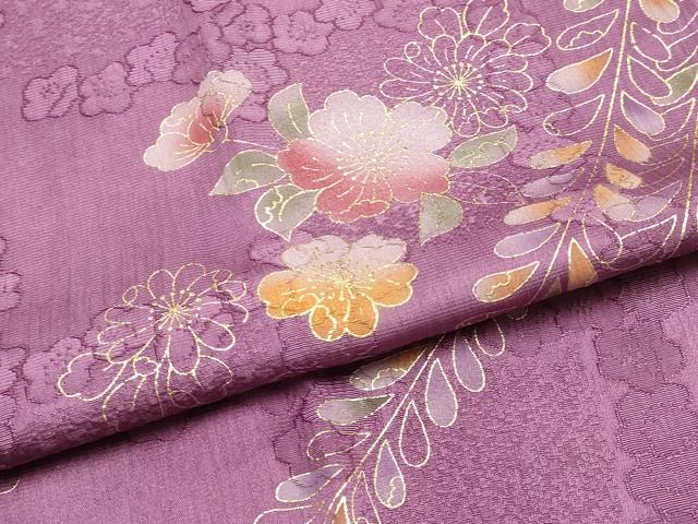 平和屋着物●和装小物　帯締め・帯揚げ・伊達衿セット　笹浪組　辻が花　金糸　金彩　健勝苑扱い　正絹　逸品　未使用品あり　AABM2213ay
