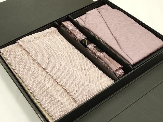 平和屋着物●染色作家　斉藤三才　和装小物　帯締め・帯揚げ・伊達衿セット　平組　絞り　逸品　未使用品あり　AABM2214ay