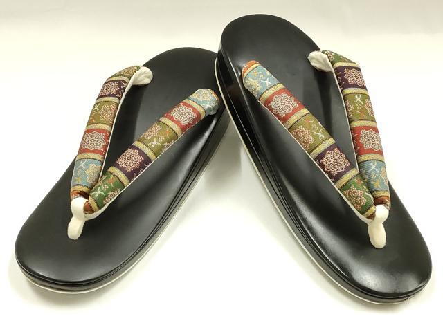 平和屋着物●和装小物　和装草履　紗織　鼻緒:龍村裂　金銀糸　逸品　AABM2224ay