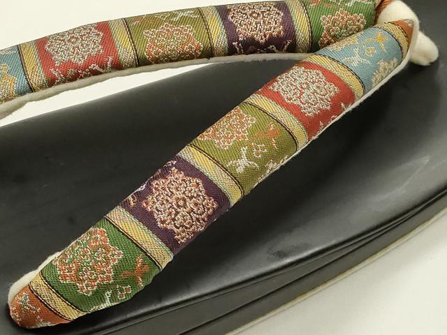 平和屋着物●和装小物　和装草履　紗織　鼻緒:龍村裂　金銀糸　逸品　AABM2224ay