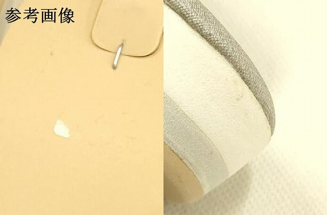 平和屋着物●無形文化財　江戸組紐　五嶋紐　和装小物　和装草履　鼻緒:網代　金銀糸　Sサイズ　逸品　AABM2226ay