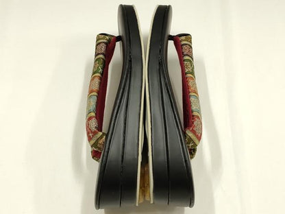 平和屋着物●和装小物　和装草履　鼻緒:龍村裂　金銀糸　逸品　未使用　AABM2227ay