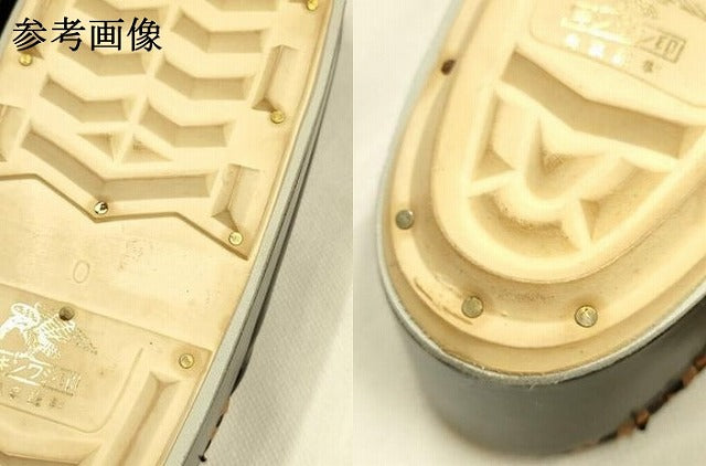 平和屋着物●和装小物　和装草履　金鷲本舗 東京謹製 キンワシ印　雨草履　網代　トカゲ　本皮製品　防寒　ゴム底　逸品　AABM2230ay