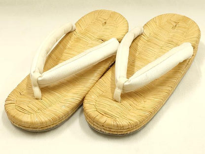 平和屋着物●和装小物　和装草履　畳表　鼻緒:紬地　逸品　AABM2232ay