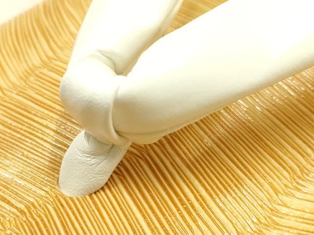 平和屋着物●男性　和装小物　雪駄　畳表風　鼻緒:白牛皮　牛皮底　Lサイズ　逸品　未使用　AABM2236ay
