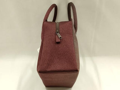 平和屋着物●和装小物　和装バッグ　ハンドバッグ　利休バッグ　霞文　暈し染め　帯地使用　逸品　未使用　AABM2243ay