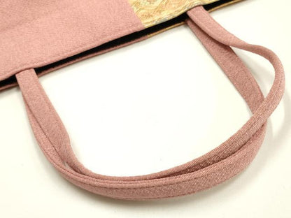 平和屋着物●和装小物　和装バッグ　ハンドバッグ　トートバッグ　有栖川文様　金糸　逸品　AABM2250ay