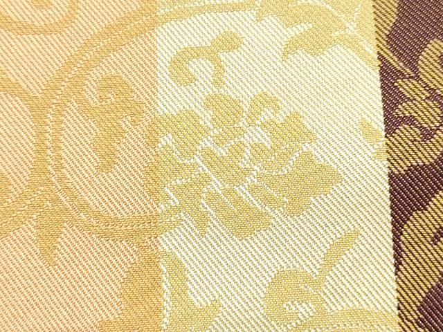 平和屋着物●和装小物　和装バッグ　ハンドバッグ　トートバッグ　花唐草文間道　逸品　AABM2251ay