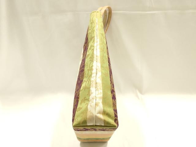 平和屋着物●和装小物　和装バッグ　ハンドバッグ　トートバッグ　花唐草文間道　逸品　AABM2251ay