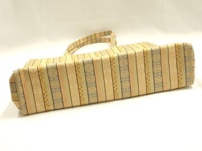 平和屋着物●和装小物　和装バッグ　ハンドバッグ　トートバッグ　花間道　金糸　逸品　未使用　AABM2255ay