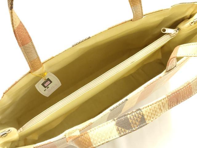 平和屋着物●和装小物　和装バッグ　ハンドバッグ　トートバッグ　間道　金糸　逸品　未使用　AABM2256ay
