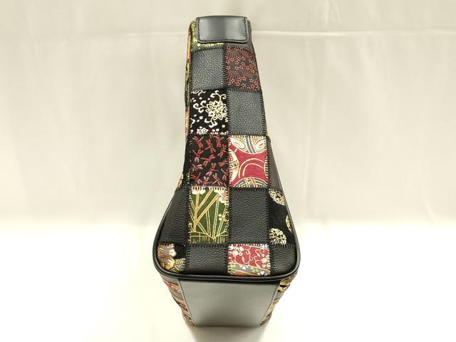 平和屋着物●和装小物　和装バッグ　ハンドバッグ　トートバッグ　印傳　花　鳥　金彩　逸品　AABM2257ay