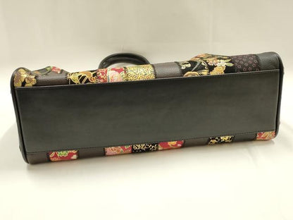 平和屋着物●和装小物　和装バッグ　ハンドバッグ　トートバッグ　印傳　花　鳥　金彩　逸品　AABM2257ay
