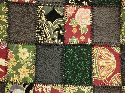 平和屋着物●和装小物　和装バッグ　ハンドバッグ　トートバッグ　印傳　花　鳥　金彩　逸品　AABM2257ay
